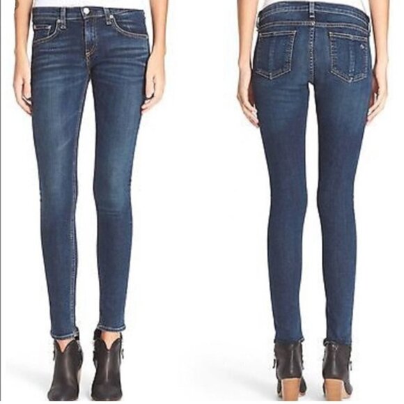 Rag & Bone 9"‎ Skinny in Color Phoenicia Denim Jeans Sz 26 - Picture 1 of 13